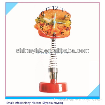 Promo gifts plastic wall clock for Humburger